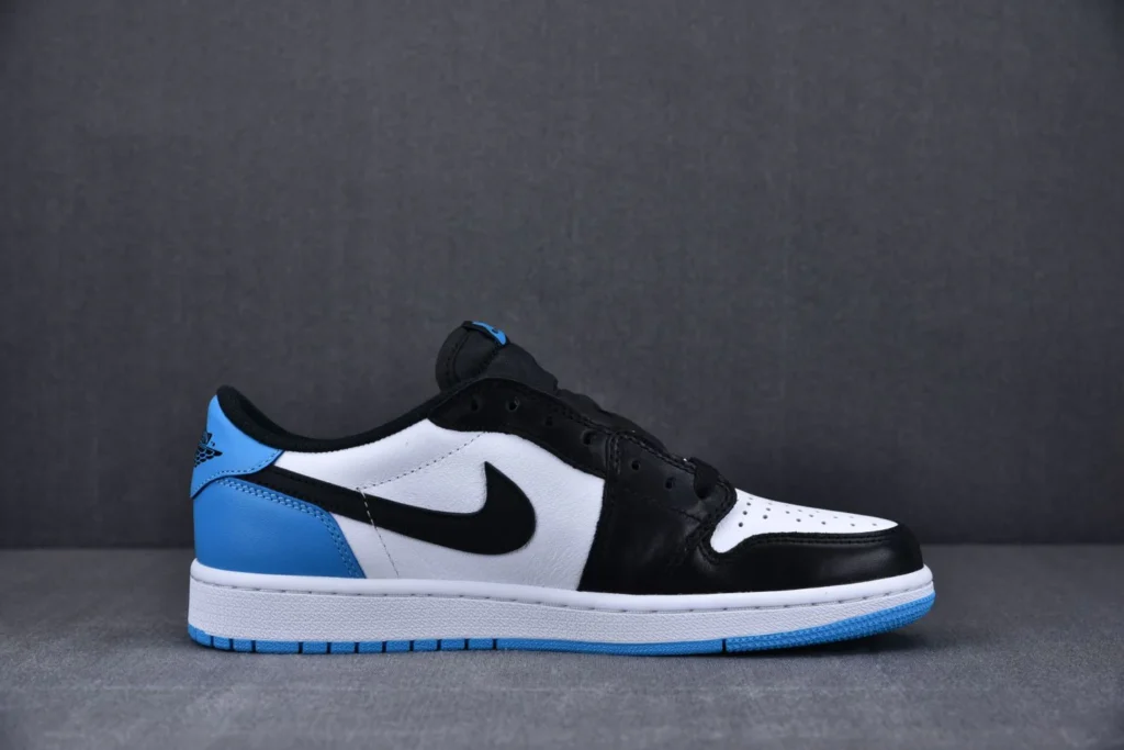 AIR JORDAN 1 LOW " BLACK DARK POWDER BLUE" - Image 2