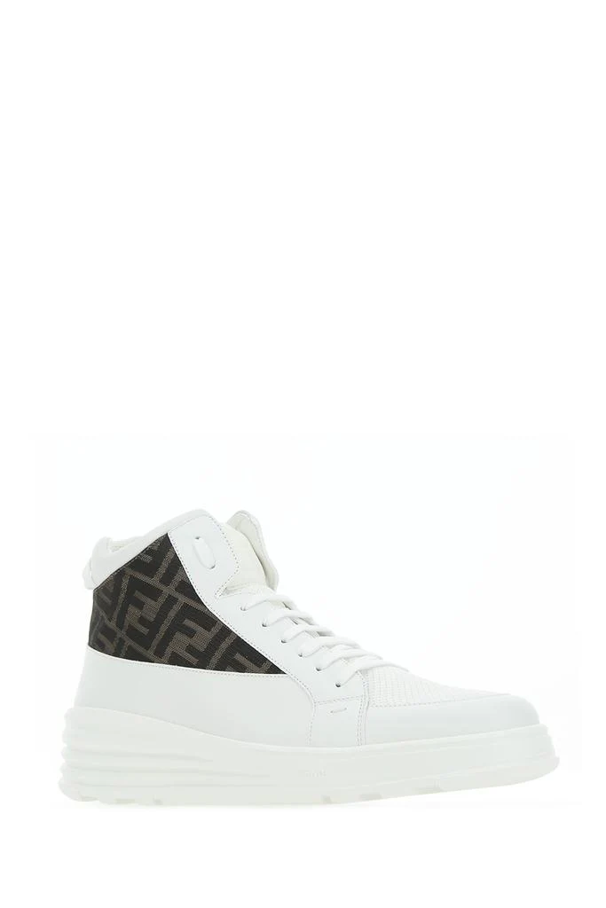 Fendi jacquard FF logo high-top sneakers - Image 2