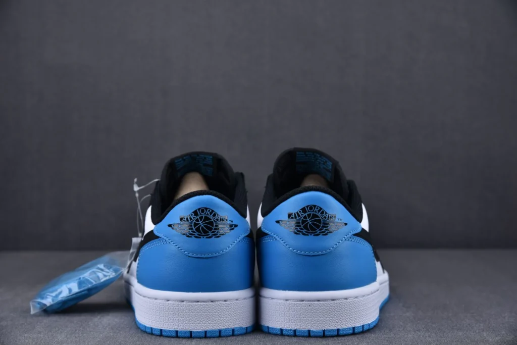 AIR JORDAN 1 LOW " BLACK DARK POWDER BLUE" - Image 3